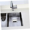 Ipetboom Stainless Steel Trash Chute Grommet Square Countertop Waste Disposal