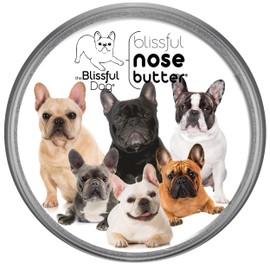 The Blissful Dog French Bulldog Nose Butter, Versatile Dog Nose Balm for Dry Nose, Handcrafted Nose Moisturizer, Easy-to-Apply Dog Essentials, Unscented, 1 oz.