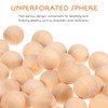 SEWACC Unfinished Wooden Round Balls 100pcs Natural Small Wood Balls