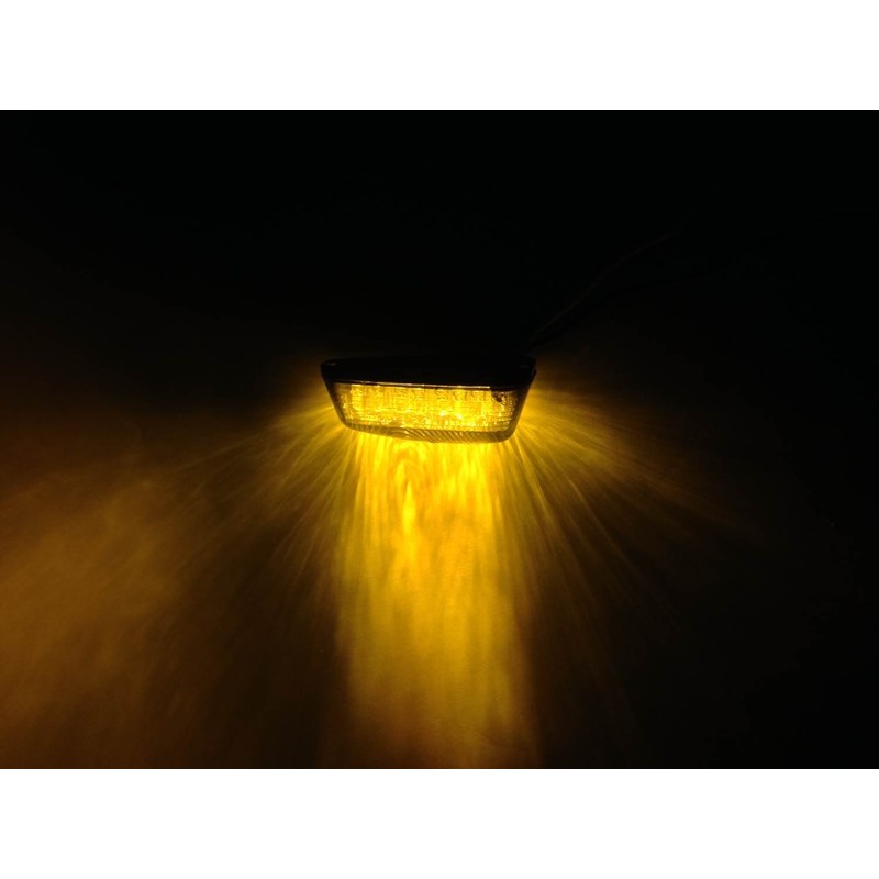 (nakira) 取付簡単！ 貼り付けタイプ LED カスタム ウインカー 2個組 汎用 スモーク