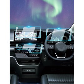 [5 Sheets] Nissan Serena C28 Type 6th Generation Navigation & LCD Meter & Air Conditioning Screen Film, LCD Protective Film, Automatic Adsorption, Bubble/Shatterproof, Air Release, Screen Film,