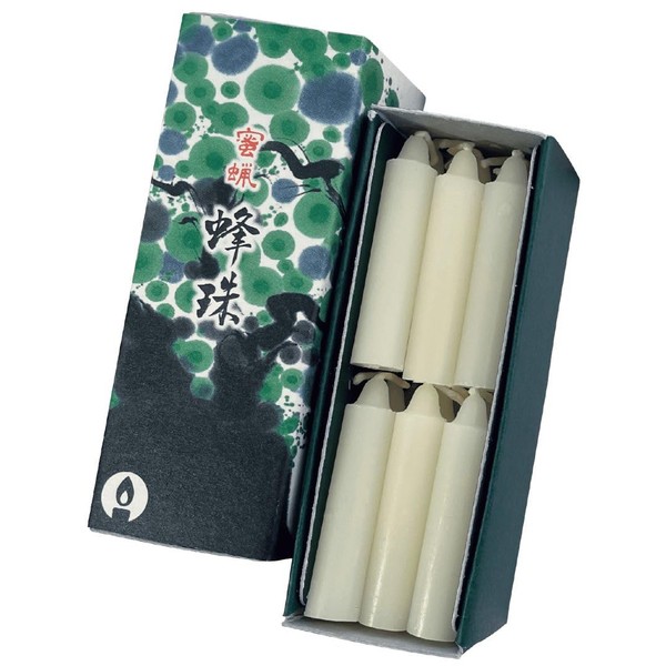 Marukano Murata CH-07 Beeswax Beeswax Bee Beads Candles, Pack of