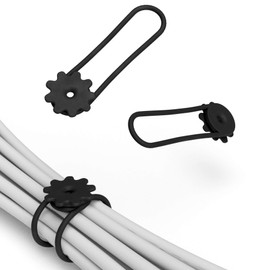 tizi Knubbi V-belt: 3 black cable fixing clips bundles up to 20 cables for easy cable organization.