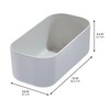 iDesign Plastic Drawer Organizer Bin - Storage for Kitchen, Bathroom,