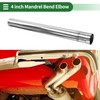 Motoforti 4" OD Straight Tubing Mandrel Exhaust Tube Pipe 30"