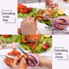 6-piece crab crackers, crab leg scissors -king crab legs scissors-Seafood