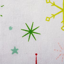 DII Christmas Star Print Tablecloth 52x52
