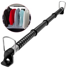 VaygWay Expandable Car Clothes Hanger Bar- Hanger Metal Storage Suit Rod-Car Hanging Closet Organizer Rack- Portable Seat Rack Universal Fit- Car Van Truck RV SUV Fit