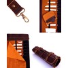 EVERPRIDE Brown Leather and Suede Knife Roll