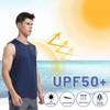 MIER Men's Lightweight UPF 50+ Sleeveless Sun Shirts Quick Dry