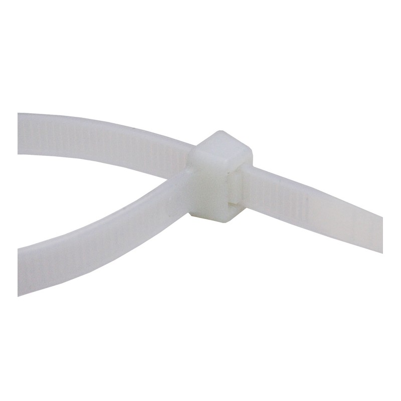 Pack of 100 Professional Cable Ties Industrial Quality White 188