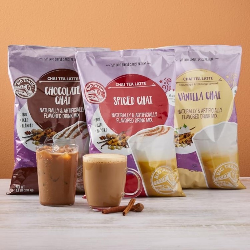 Big Train Chocolate Chai Tea Latte Beverage Mix, 3.5 Pound