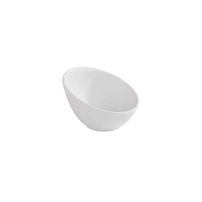 APS Zen Melamine Round Sloped Bowl White 800ml
