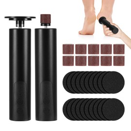 Hornhautentferner Elektrisch, 2-in-1 Dermaglide Hornhaut Entfernen Fuß mit Austauschbaren Schleifscheiben, Fußpflegegeräte 6 Geschwindigkeiten für Rissige Fersen,Hornhaut,Abgestorbener