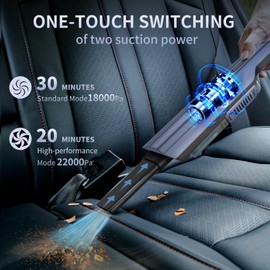 Bgvah Cordless Handheld Vacuum Cleaner - 22000Pa,Dust Busters Cordless Rechargeable,Vacuum for Car,Car Vacuum Cleaner High Power,Vacuum Cleaner for Car,Portable Car Vacuum,Handheld Vacuum Cordless.