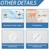 Marble Hookless Shower Curtain with Snap in Liner, 71x74 in,