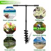 LONGRUN Hand Drill Auger Post Hole Digger, Manual Garden Hole