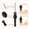 5-pc Woodworking Countersink Counterbore Drill Bit Set 3in1 for #6