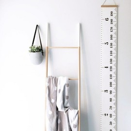 Wall-Mounted Kids' Height Chart Measuring Tape