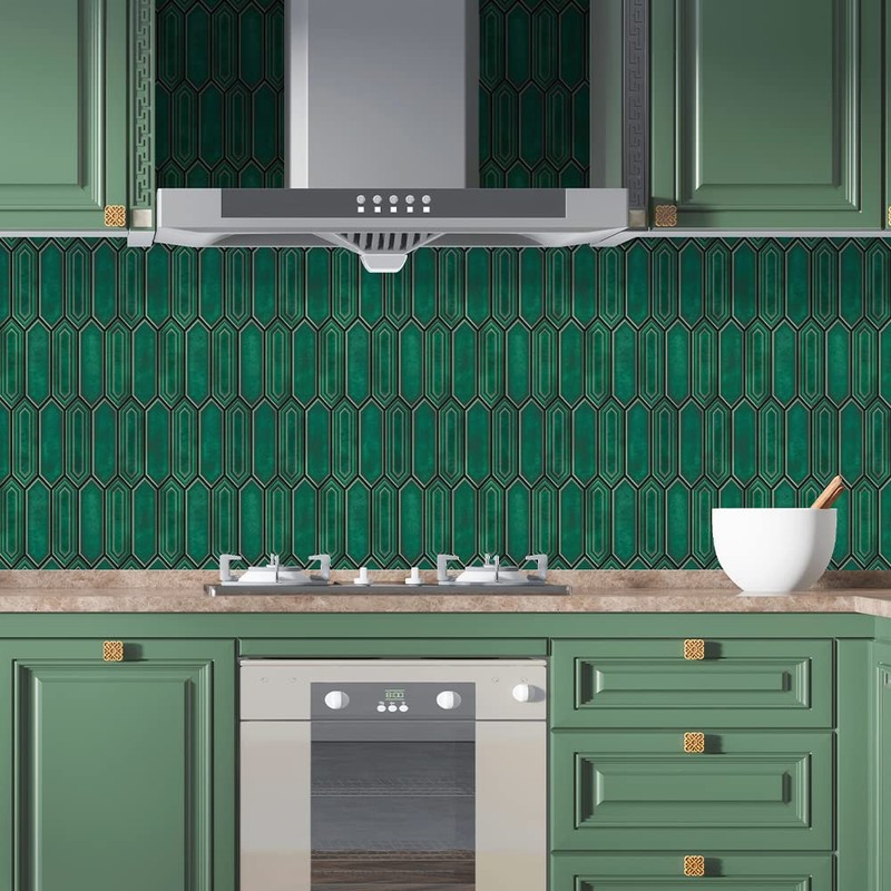 Mosaicowall 10-Sheet Peel and Stick Tile - 10.43"x10.23" Premium Kitchen