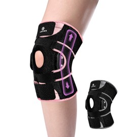 ABYON Hinged Knee Brace for Men & Women Meniscus Tear, ACL/MCL Pain, Arthritis - Maximum Knee Support with Metal Side Stabilizers, Adjustable 360° Wraparound Strap for Knee Pain and Post-Surgery Recovery - Please Check How To Size Video