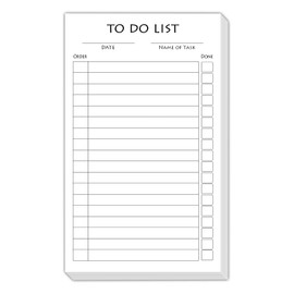 White To-Do List Vertical Index Note Cards, Organize Planner for Grocery list, Priorities, Meals, Tasks, Calendar Appointments, Exercise, Events, Reminders | 3” X 5” Inches Card | 100 Sheets Per Pack
