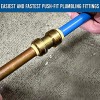 Unbranded 1/2" x 1/2" Pushfit Straight Coupling PEX Brass Push-fit
