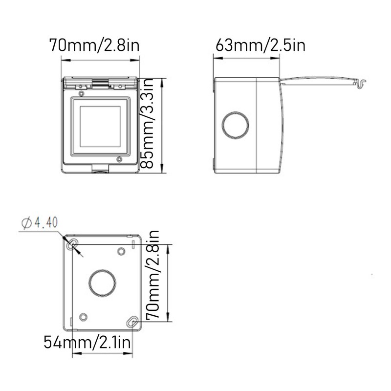 WiFi Smart Socket PC ABS IP55 Waterproof APP Remote Control