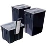 CURVER 2 x 10L + 6L Wheelie Bins - Multi-Colour