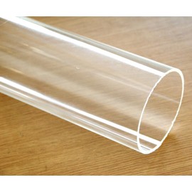 Clear acrylic Plastic Plexiglass Pipe tube 4" 114 mm 3 ft long stick 4.5" OD 3 mm wall