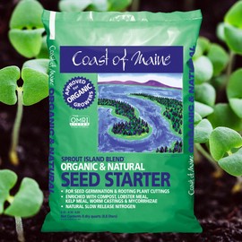Coast of Maine, 8qt (Pack of 10) Sprout Island Blend, Organic & Natural Seed Starter for Seed Germination & Root Plant Cuttings