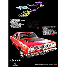 1968 Plymouth Road Runner - Promotional Advertising Poster