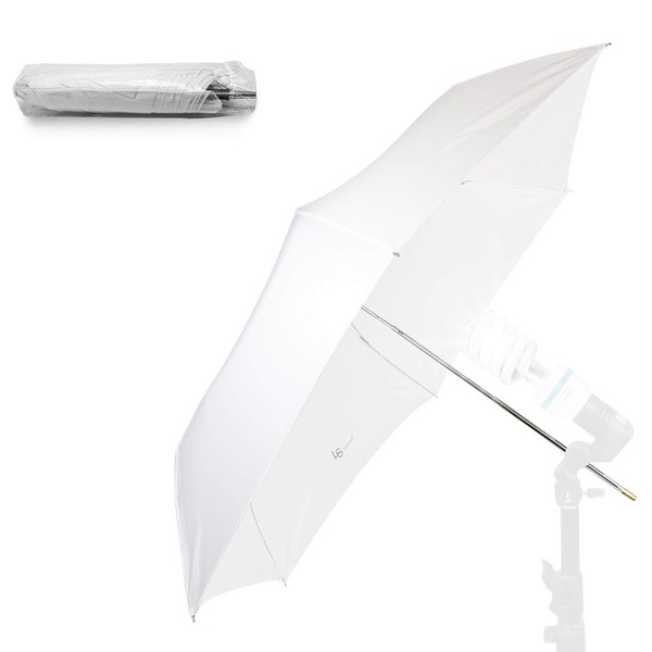 LimoStudio 33" 3-Fold Ultra Compact Professional Photography Photo Video Studio Lighting Flash Translucent White Soft Umbrella for Photo Portrait Studio Shooting Daylight, AGG3098
