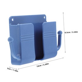 CAXUSD 3pcs Wall-mounted Remote Control Storage Box Nail Design for Mobile Phones and Accessories Easy Installation Space-saving for Bedroom and Living Room Organization