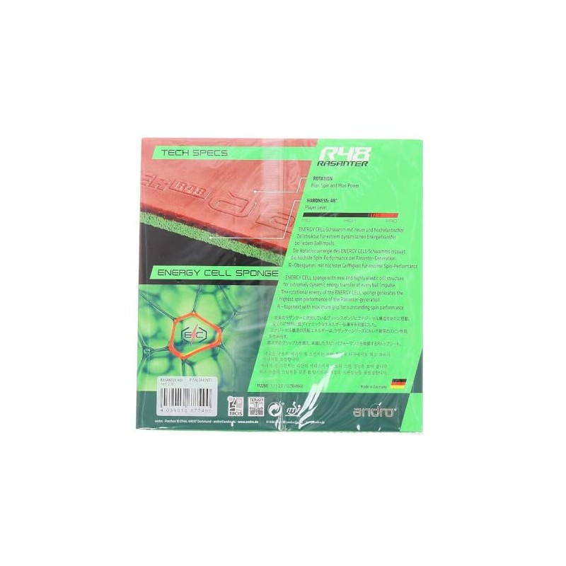 ANDRO Rasanter R 48 Rubber Red 2.3 mm