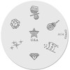 Konad Stamping Nail Art Image Plate M14