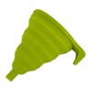RSVP International Silicone Funnel Collapsible, Dishwasher Safe, 5.25x4.25x5.75" Fully Extended,