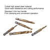 6Pcs Combination Drill Tap Bit 1/4in Hex Shank Spiral Tapping