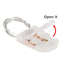 Alinan 5pcs Button Battery Holder Coin Cell Battery Holder with Switch CR2032 1 X 3V Battery Holder Battery Storage Boxes Cover with Wires On ON-Off Switch Socket Container (Clear)