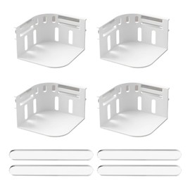 Vxcvzv Sheet Locks Mattress Corner Clips,4PCS White Plastic Bedding Sheet Holders with Lock Strips for All Mattress Secure Bedsheet Grippers Bedroom Accessories