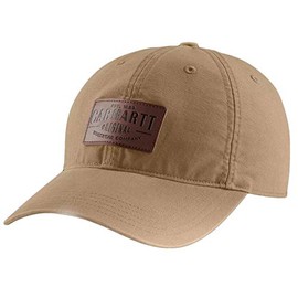 Carhartt Mens Rigby Stretch Fit Leather Patch Baseball Cap