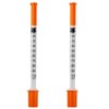 2Pcs Syringe 1ml Multifunctional Syringe with Cap Feeding Petsfor Labs