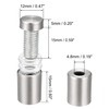 sourcing map Pack of 4 Screw Mounting Wall Mount Acrylic