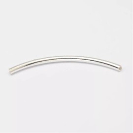 Unbranded 925 Sterling Silver Tube Beads, Silver, 30x1.5mm, Hole: 1mm. 3 pcs