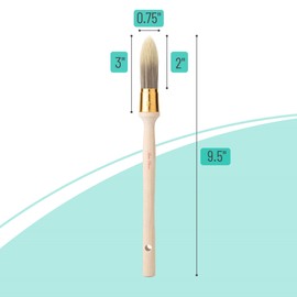 Bates- Trim Brush, 0.75-Inch, Wood Handle Trim Paint Brush, Small Paint Brush, Trim Brushes for Painting, Small Brushes for Painting, Paint Brush for Trim, Paint Brushes for Walls