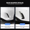 2pcs Rear Bumper Spoiler Side Canard Left Right Fit for
