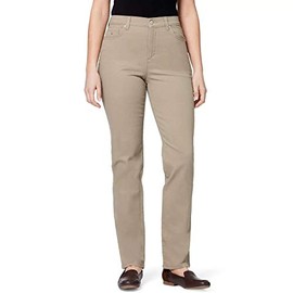 Gloria Vanderbilt Ladies Amanda Stretch Denim Jean Average - Hazelnut 12