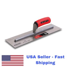 NIKATTO Finishing Trowels, Ergonomic Handle, Carbon Steel Hardened. USA STOCK - 11" x 4-1/2", Plastering
