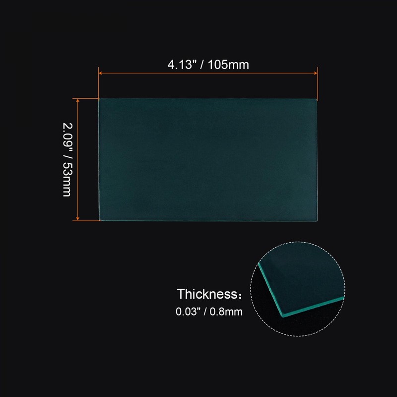 sourcing map Welding Helmet Inner Protective Lens 4.13 x 2.09