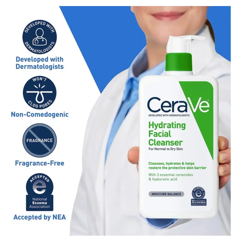 Cerave Limpiador Facial Hidratante Sin Espuma 236 Ml